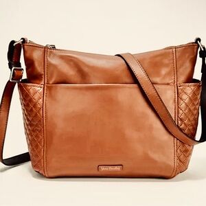 Vera Bradley Brown Quilted Crossbody Bag